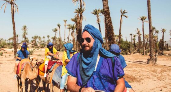 Camel ride in Marrakech Palmeraie